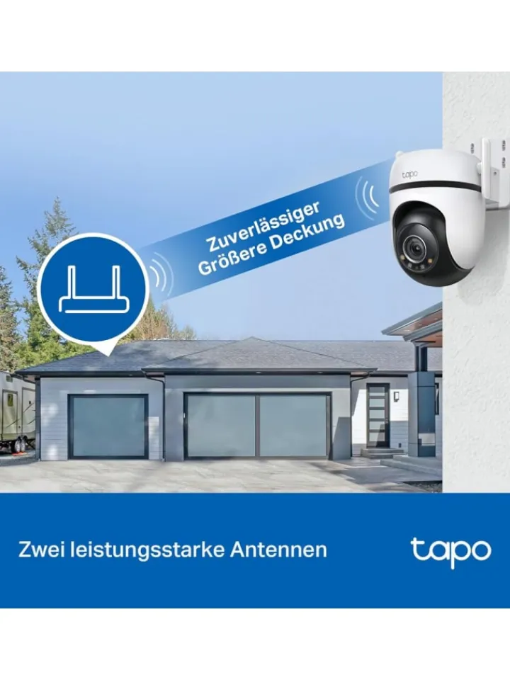 COFI 1453 Foto & Video<TP-LINK Kabellose Überwachungskamera Outdoor Tapo in Schwarz