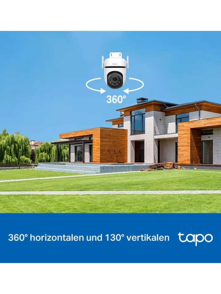 COFI 1453 Foto & Video<TP-LINK Kabellose Überwachungskamera Outdoor Tapo in Schwarz