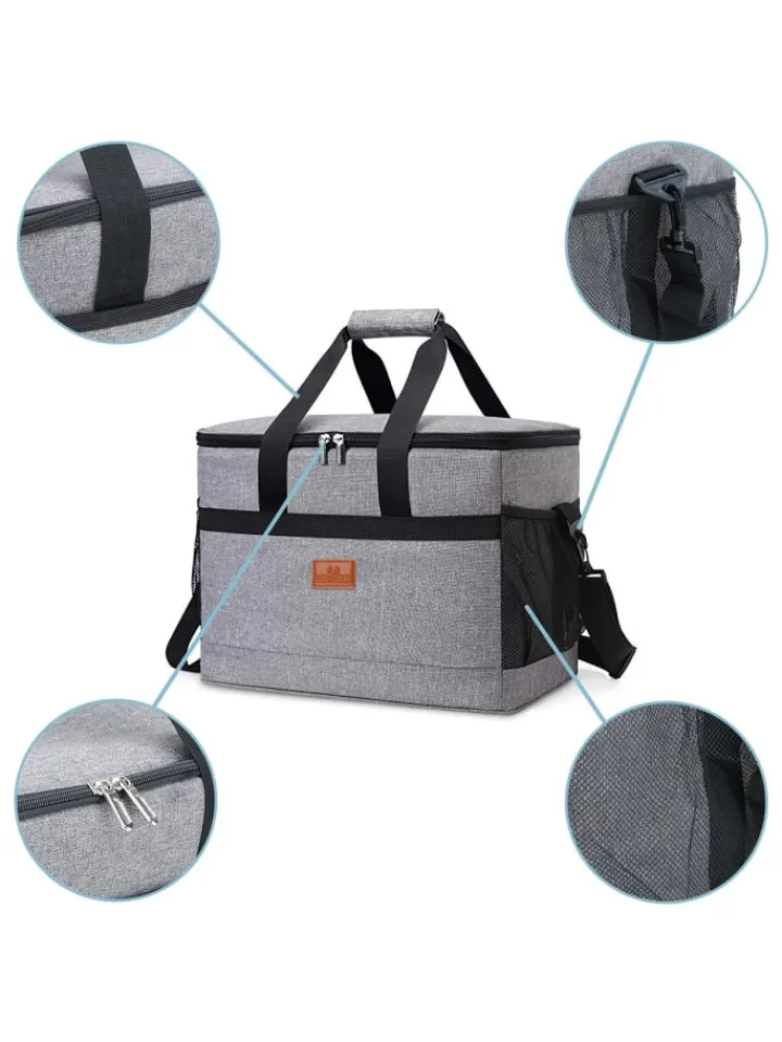 Intirilife Einkaufstaschen & -Trolleys<Tragbare Kühltasche in LILA mit 33 Liter