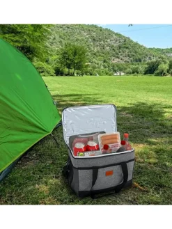 Intirilife Einkaufstaschen & -Trolleys<Tragbare Kühltasche in LILA mit 33 Liter
