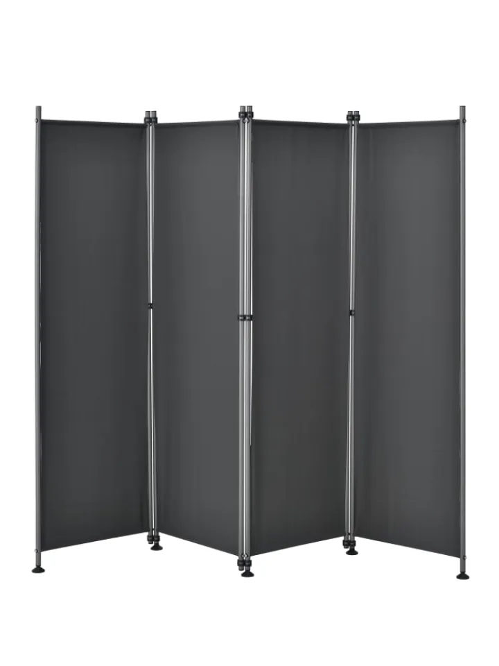 pro.tec Paravents<Trennwand Modica in Grau (L)215cm (H)170cm