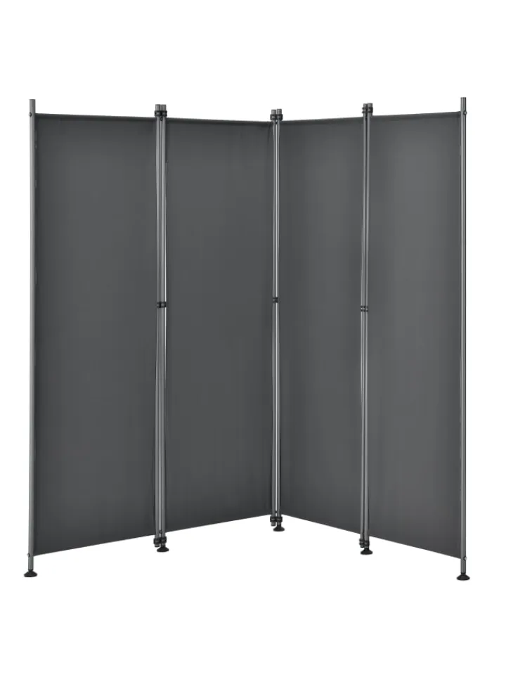 pro.tec Paravents<Trennwand Modica in Grau (L)215cm (H)170cm