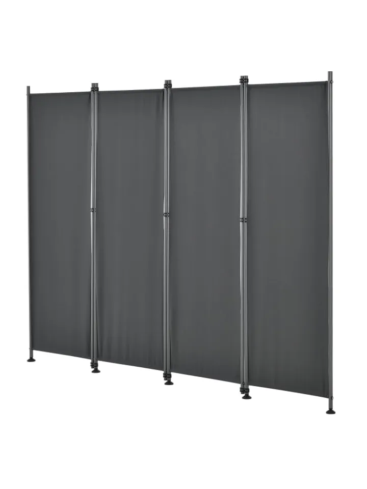 pro.tec Paravents<Trennwand Modica in Grau (L)215cm (H)170cm