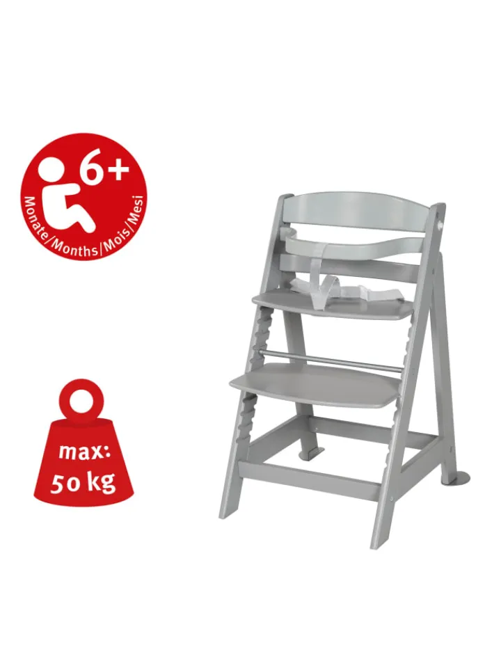 roba Babymöbel<Treppenhochstuhl 'Born Up' Set 2in1 - 'Miffy' - mit Liegefunktion - Taupe
