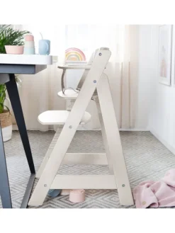 roba Babymöbel<Treppenhochstuhl 'Sit Up Flex' - Hochstuhl mitwachsend aus Holz - Stone