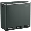 Songmics Mülleimer<Treteimer in Dunkelgrau - 3x 18 l