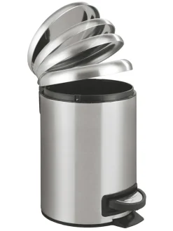 Wenko Mülleimer<Treteimer "Leman" in Silber - 3 l