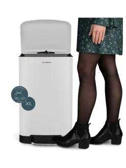 Les collectors Mülleimer<Tret-Mülleimer N°728 in Weiss Matt