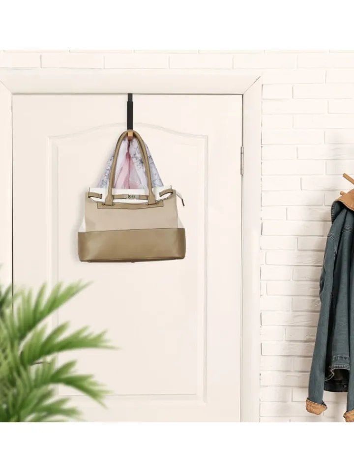 relaxdays Weitere Haushaltshelfer<Türgarderobe "klappbar" in Schwarz