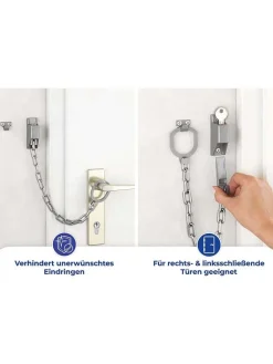 Wenko Weitere Haushaltshelfer<Türgriff-Kette in Silber - (L)30 cm