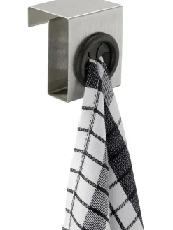 Wenko Weitere Haushaltshelfer<Türhaken in Hellgrau/ Schwarz - (B)5 x (H)6 x (T)4 cm