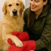 Paws&Whiskers Hunde<Trocknungshandschuhe in Rot - (L)38 x (B)17 cm