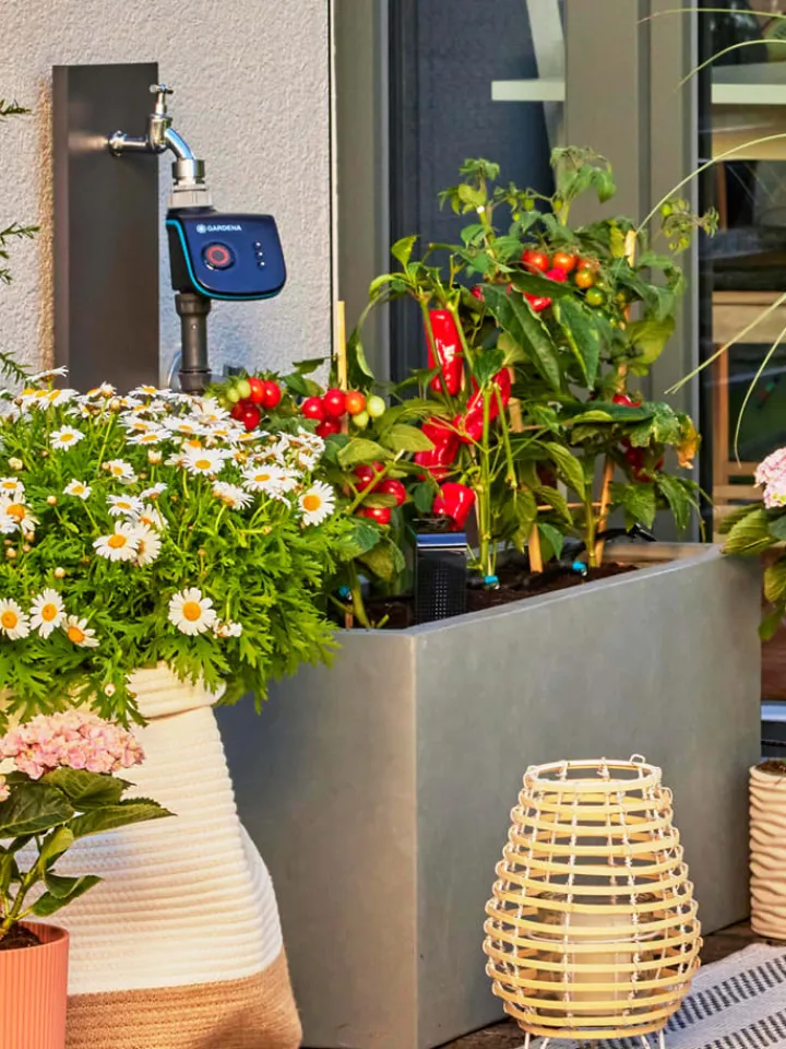 Gardena Gartendekoration<Tropfbewässerungssystem "Micro-Drip" in Schwarz