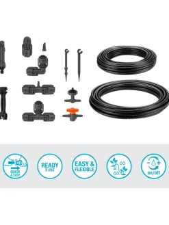 Gardena Gartendekoration<Tropfbewässerungssystem "Micro-Drip" in Schwarz