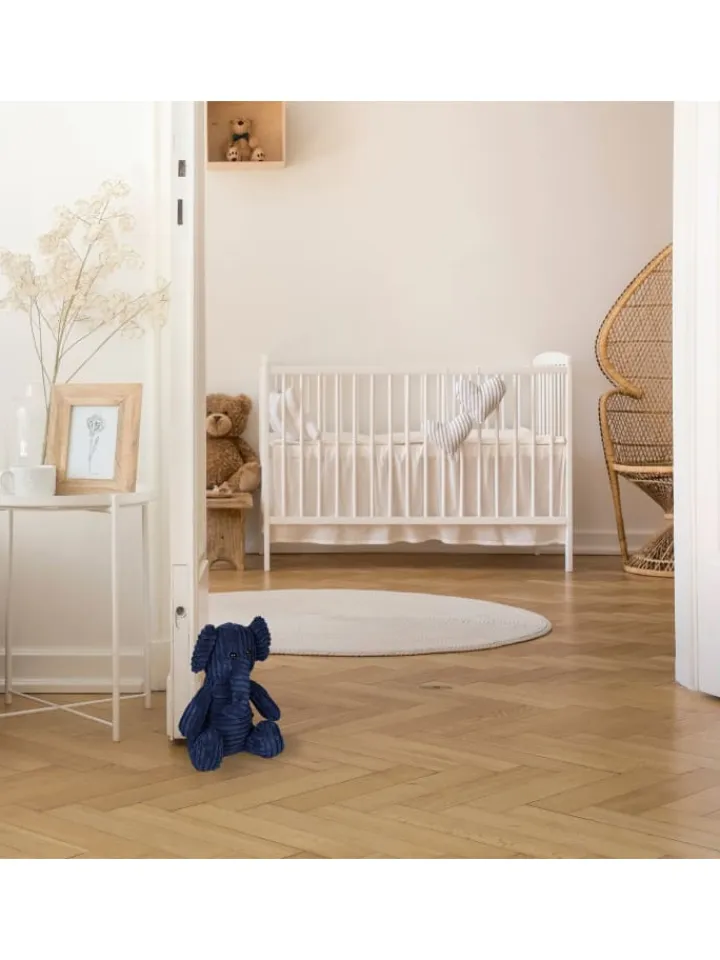 relaxdays Tür- & Zugluftstopper<Türstopper "Elefant" in Dunkelblau