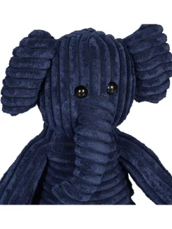 relaxdays Tür- & Zugluftstopper<Türstopper "Elefant" in Dunkelblau