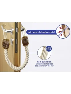 Wenko Tür- & Zugluftstopper<Türstopper in Hellbraun - (L)72 cm