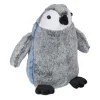 relaxdays Tür- & Zugluftstopper<Türstopper "Pinguin" in Grau/ Blau