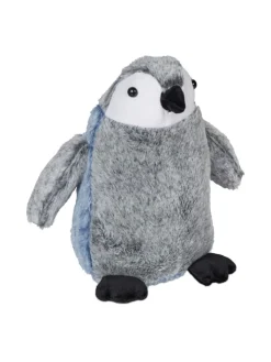 relaxdays Tür- & Zugluftstopper<Türstopper "Pinguin" in Grau/ Blau