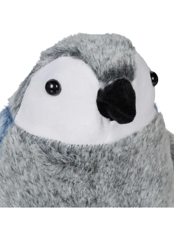 relaxdays Tür- & Zugluftstopper<Türstopper "Pinguin" in Grau/ Blau