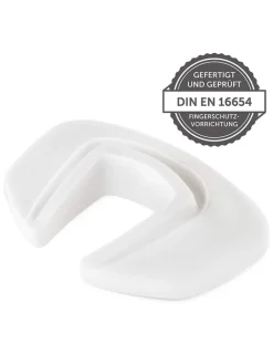 coona Babymöbel<Türstopper und Finger-Klemmschutz 3er Pack in weiss