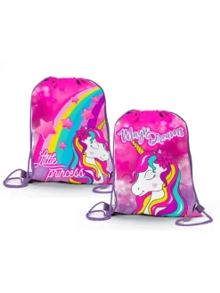 Unicorn Einkaufstaschen & -Trolleys<Turnbeutel – Zauberhafter Sportbeutel für Kinder in Rosa