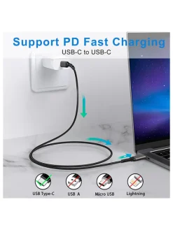 SWEET ACCESS Technikzubehör<USB-C-Kabel in Schwarz - (L)1 m