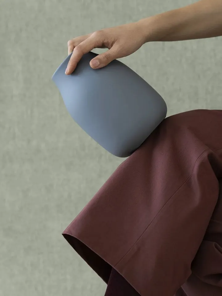 Blomus Kerzen, Vasen & Mehr<Vase "Colora" in Hellgrau - (H)20 x Ø 14 cm