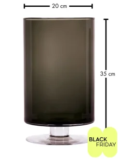 FYNCH-HATTON Kerzen, Vasen & Mehr<Vase "Elani" in Anthrazit - (H)35 x Ø 20 cm