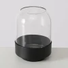 Boltze Kerzen, Vasen & Mehr<Vase ''Malena'' in Schwarz - (H)12,5 x Ø 9 cm