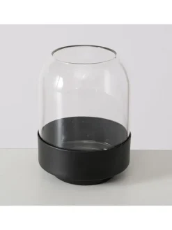 Boltze Kerzen, Vasen & Mehr<Vase ''Malena'' in Schwarz - (H)12,5 x Ø 9 cm