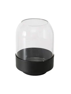 Boltze Kerzen, Vasen & Mehr<Vase ''Malena'' in Schwarz - (H)12,5 x Ø 9 cm