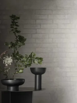 Blomus Kerzen, Vasen & Mehr<Vase "Miyabi" in Schwarz - (H)21 x Ø 17 cm