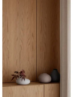 Blomus Kerzen, Vasen & Mehr<Vase "Nona" in Hellgrau - (B)17 x (H)13 x (T)18 cm