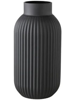 Boltze Kerzen, Vasen & Mehr<Vase ''Nordika'' in Schwarz - (H)30 cm