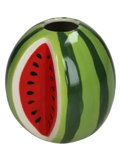 Kersten Kerzen, Vasen & Mehr<Vase ''Watermelon'' in Grün/ Rot - (B)11,4 x (H)10,7 x (T)12,1 cm