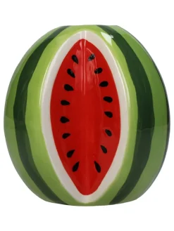 Kersten Kerzen, Vasen & Mehr<Vase ''Watermelon'' in Grün/ Rot - (B)11,4 x (H)10,7 x (T)12,1 cm