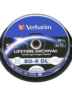 COFI 1453 Tv & Audio<Verbatim M-DISC BD-R DL 50GB/1-6x Jewelcase (5 Disc) in Blau