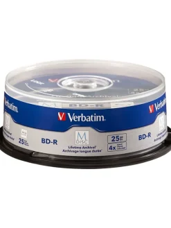 COFI 1453 Tv & Audio<Verbatim M-DISC BD-R 25GB/1-4x Cakebox (25 Disc) in blau