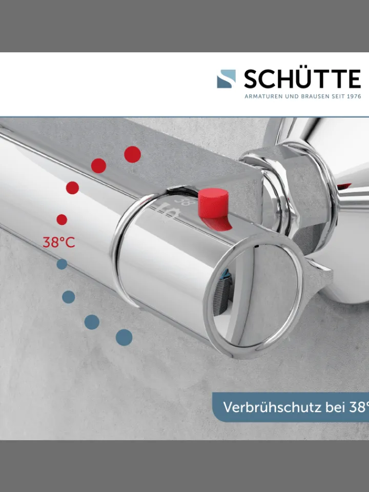 Franz Joseph Schütte Badarmaturen<VICO Thermostat Duscharmatur, Chrom