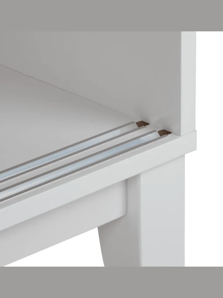 Beliani Regale & Schränke<Vitrine RUMSON in Weiß - (W) 80 x (H) 183 x (L) 40 cm