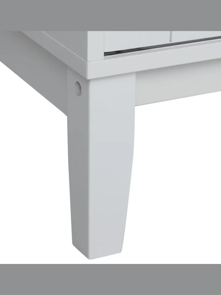 Beliani Regale & Schränke<Vitrine RUMSON in Weiß - (W) 80 x (H) 183 x (L) 40 cm