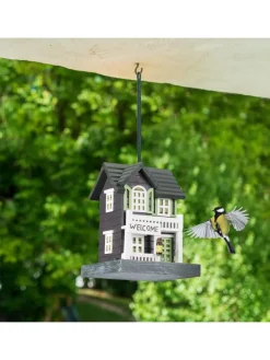 relaxdays Vögel<Vogelfutterhaus in Bunt