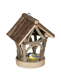 relaxdays Vögel<Vogelfutterhaus in Natur