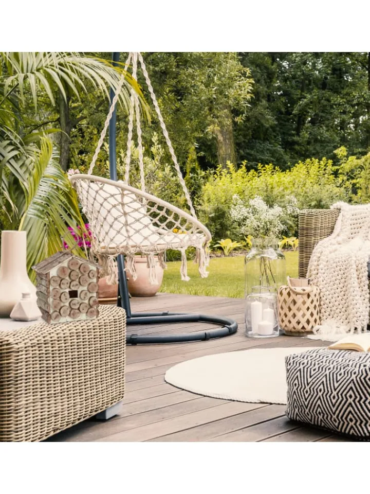 relaxdays Vögel<Vogelhaus in Natur - (B)18x (H)32 x (T)14,5 cm