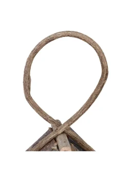 relaxdays Vögel<Vogelhaus in Natur - (B)18x (H)32 x (T)14,5 cm