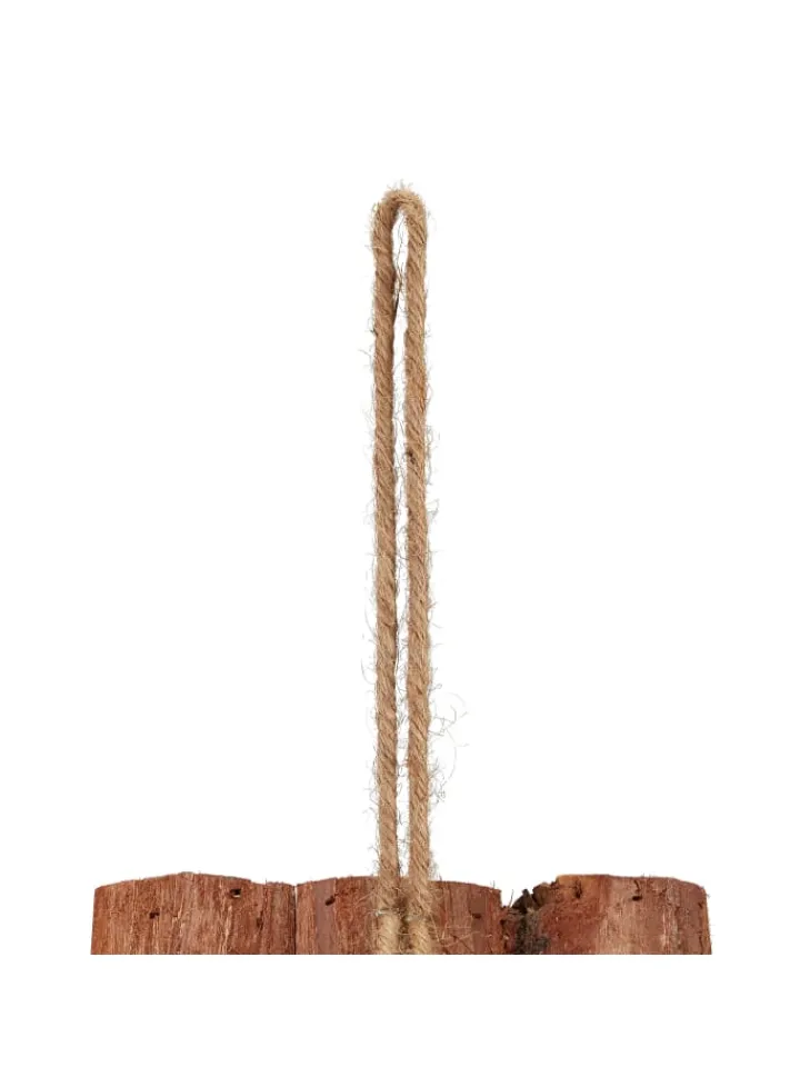 relaxdays Vögel<Vogelhaus in Natur - (B)12x (H)16,5 x (T)9,5 cm