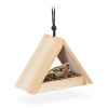 relaxdays Vögel<Vogelhaus in Natur - (B)23,5x (H)16 x (T)12 cm