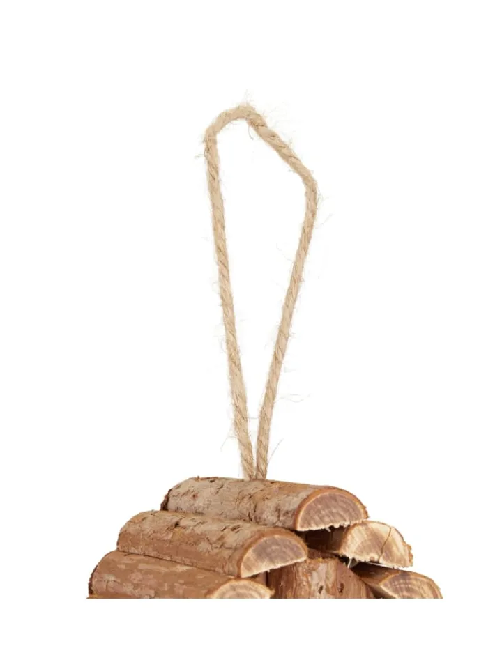 relaxdays Vögel<Vogelhaus in Natur - (B)11x (H)24,5 x (T)8 cm
