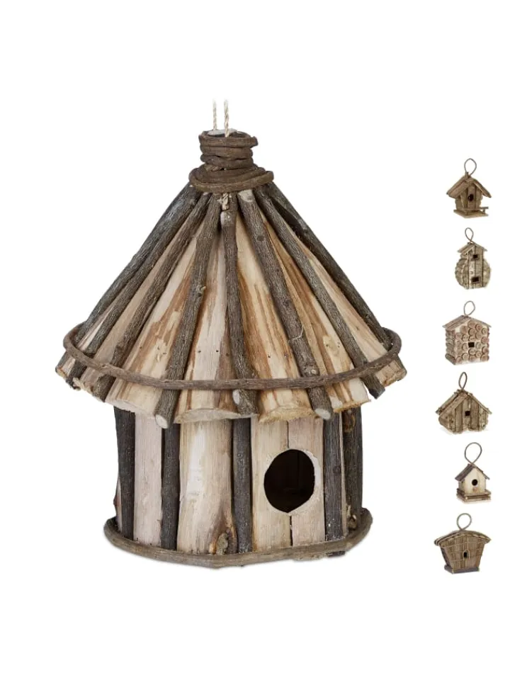 relaxdays Vögel<Vogelhaus Nistkasten in Natur